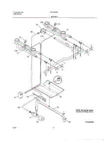 05 - Burner parts for Frigidaire Range FLF316WHTB from AppliancePartsPros.com