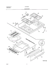 09 - Top / Drawer parts for Frigidaire Range FLF316WHTB from AppliancePartsPros.com