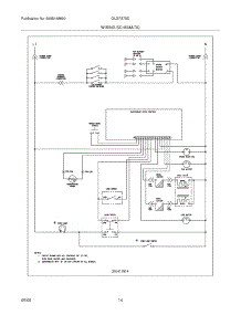 14 - Wiring Schematic parts for Frigidaire Range GLGFS75DBF from AppliancePartsPros.com