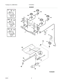 05 - Burner parts for Frigidaire Range FLF337ECK from AppliancePartsPros.com
