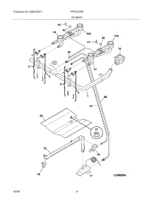 05 - Burner parts for Frigidaire Range FPF303CWF from AppliancePartsPros.com