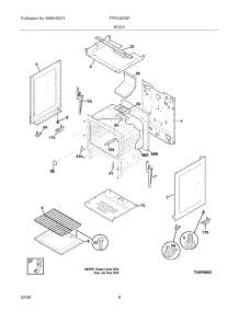 07 - Body parts for Frigidaire Range FPF303CWF from AppliancePartsPros.com