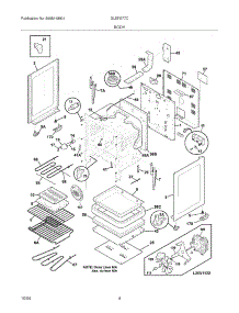 05 - Body parts for Frigidaire Range GLEFS77CSD from AppliancePartsPros.com