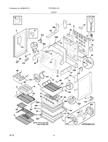 07 - Body parts for Frigidaire Range FPCF3091LFA from AppliancePartsPros.com