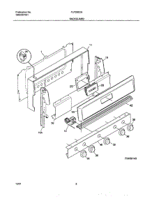 03 - Backguard parts for Frigidaire Range FLF335CHTB from AppliancePartsPros.com