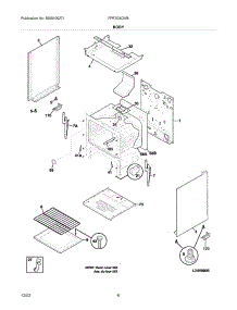 07 - Body parts for Frigidaire Range FPF303CWB from AppliancePartsPros.com