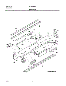 03 - Backguard parts for Frigidaire Range GLES388ASC from AppliancePartsPros.com