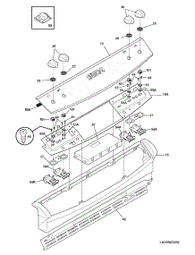 03 - Backguard parts for Frigidaire Range GLES389EBB from AppliancePartsPros.com