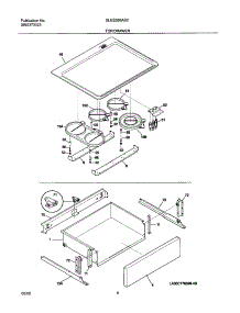 07 - Top / Drawer parts for Frigidaire Range GLES388ASC from AppliancePartsPros.com