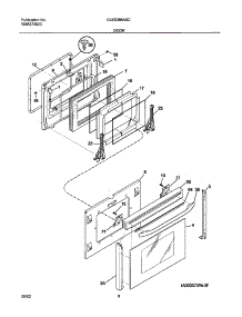 09 - Door parts for Frigidaire Range GLES388ASC from AppliancePartsPros.com