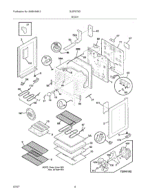 05 - Body parts for Frigidaire Range GLEFS79DSL from AppliancePartsPros.com