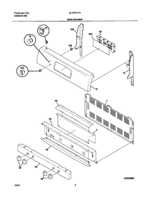 03 - Backguard parts for Frigidaire Range GLGF377ABC from AppliancePartsPros.com