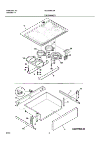 07 - Top / Drawer parts for Frigidaire Range GLES388CSA from AppliancePartsPros.com