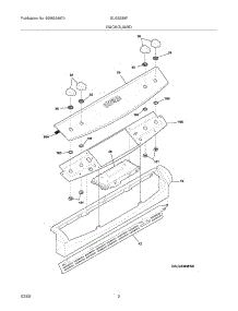 03 - Backguard parts for Frigidaire Range GLGS389FBG from AppliancePartsPros.com