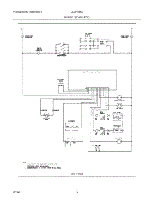14 - Wiring Schematic parts for Frigidaire Range GLGFS86DQF from AppliancePartsPros.com