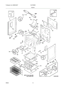 09 - Body parts for Frigidaire Range GLGF389GSG from AppliancePartsPros.com