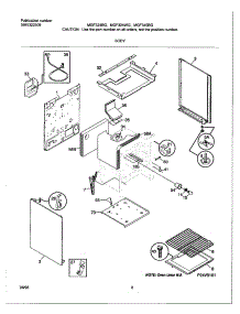 04 - Body parts for Frigidaire Range MGF324BGDB from AppliancePartsPros.com