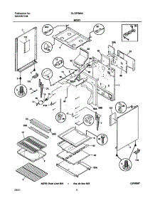 07 - Body parts for Frigidaire Range GLGFS66ABA from AppliancePartsPros.com