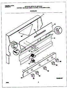 02 - Backguard parts for Frigidaire Range MPF311SGWD from AppliancePartsPros.com