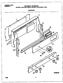 02 - Backguard parts for Frigidaire Range MGF355BGDC from AppliancePartsPros.com