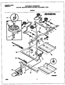 03 - Burner parts for Frigidaire Range MGF355BGDC from AppliancePartsPros.com