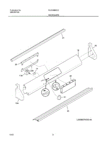 03 - Backguard parts for Frigidaire Range PLCS389CCC from AppliancePartsPros.com