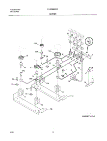 05 - Burner parts for Frigidaire Range PLCS389CCC from AppliancePartsPros.com