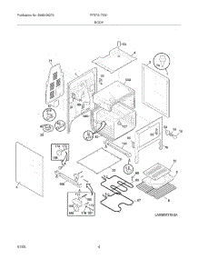 05 - Body parts for Frigidaire Range PFEF317ES1 from AppliancePartsPros.com