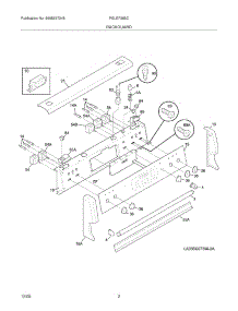 03 - Backguard parts for Frigidaire Range PGLEF385CS4 from AppliancePartsPros.com