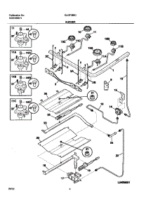 05 - Burner parts for Frigidaire Range GLGF388CSA from AppliancePartsPros.com