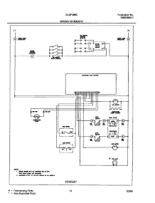 13 - Wiring Schematic parts for Frigidaire Range GLGF388CSA from AppliancePartsPros.com
