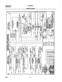 12 - Wiring Diagram parts for Frigidaire Range PLCS389ACC from AppliancePartsPros.com