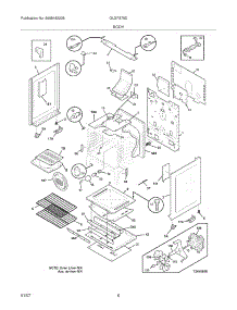 07 - Body parts for Frigidaire Range GLGFS75DSJ from AppliancePartsPros.com