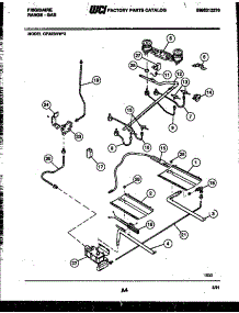 04 - Burner, Manifold And Gas Control parts for Frigidaire Range GP32BNL3 from AppliancePartsPros.com