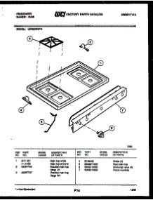 03 - Cooktop Parts parts for Frigidaire Range GP32BNW4 from AppliancePartsPros.com