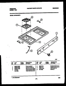 03 - Cooktop Parts parts for Frigidaire Range GPG34BNW5 from AppliancePartsPros.com