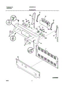 03 - Backguard parts for Frigidaire Range GSE3WZCCB from AppliancePartsPros.com