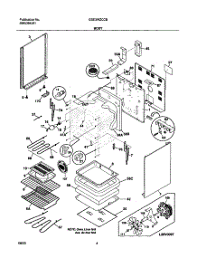 05 - Body parts for Frigidaire Range GSE3WZCCB from AppliancePartsPros.com