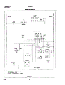 12 - Wiring Schematic parts for Frigidaire Range GSG3PZBBC from AppliancePartsPros.com