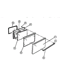04 - Door parts for Frigidaire Range G30NL1 from AppliancePartsPros.com