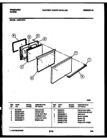 04 - Door Parts parts for Frigidaire Range G30PNW6 from AppliancePartsPros.com
