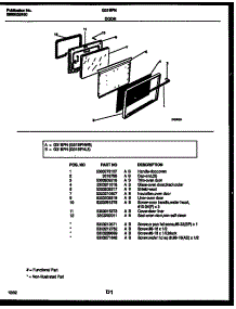 06 - Door Parts parts for Frigidaire Range G31BPNW5 from AppliancePartsPros.com