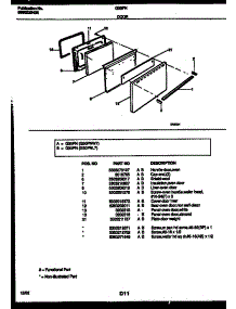 06 - Door Parts parts for Frigidaire Range G30PNL7 from AppliancePartsPros.com