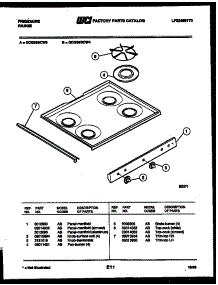03 - Cooktop Parts parts for Frigidaire Range GCG38BCL4 from AppliancePartsPros.com