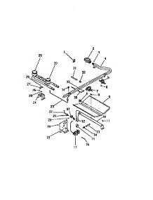 30 - Burners, Ignitors, Controls parts for Frigidaire Range G32BPCW0 from AppliancePartsPros.com
