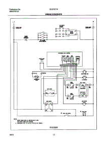 12 - Wiring Schematic parts for Frigidaire Range GLGF377ABF from AppliancePartsPros.com