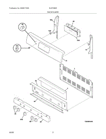 03 - Backguard parts for Frigidaire Range GLGF386DSH from AppliancePartsPros.com
