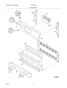 03 - Backguard parts for Frigidaire Range GLGFS75DBA from AppliancePartsPros.com