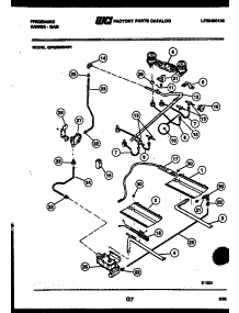 05 - Burner, Manifold And Gas Control parts for Frigidaire Range GPG39WNW1 from AppliancePartsPros.com