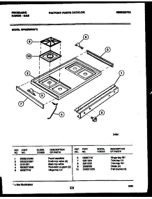 03 - Cooktop Parts parts for Frigidaire Range GPG39WNW3 from AppliancePartsPros.com